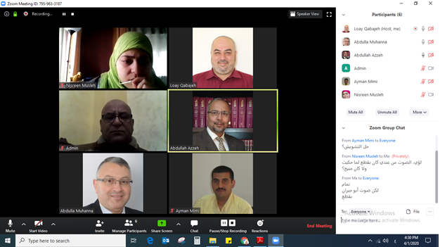 رغم أزمة كورونا…. مجلس إدارة جمعية المدربين الفلسطينيين يواصل اجتماعاته الدورية 